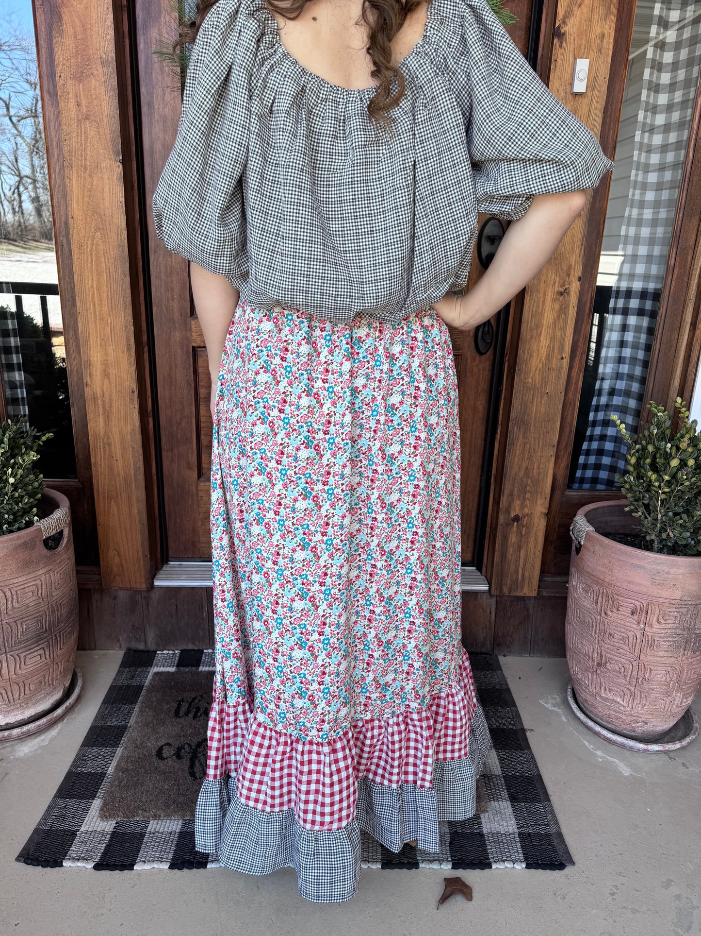Floral Printed Maxi Skirt