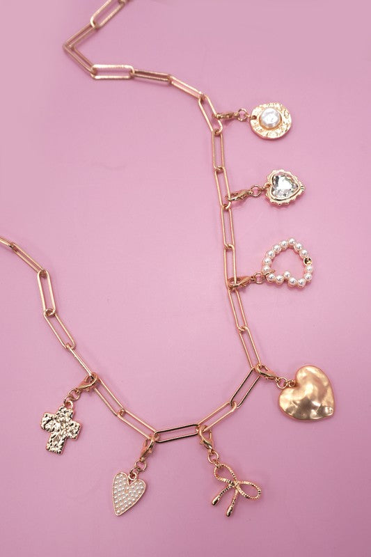 Gold Charm Necklace