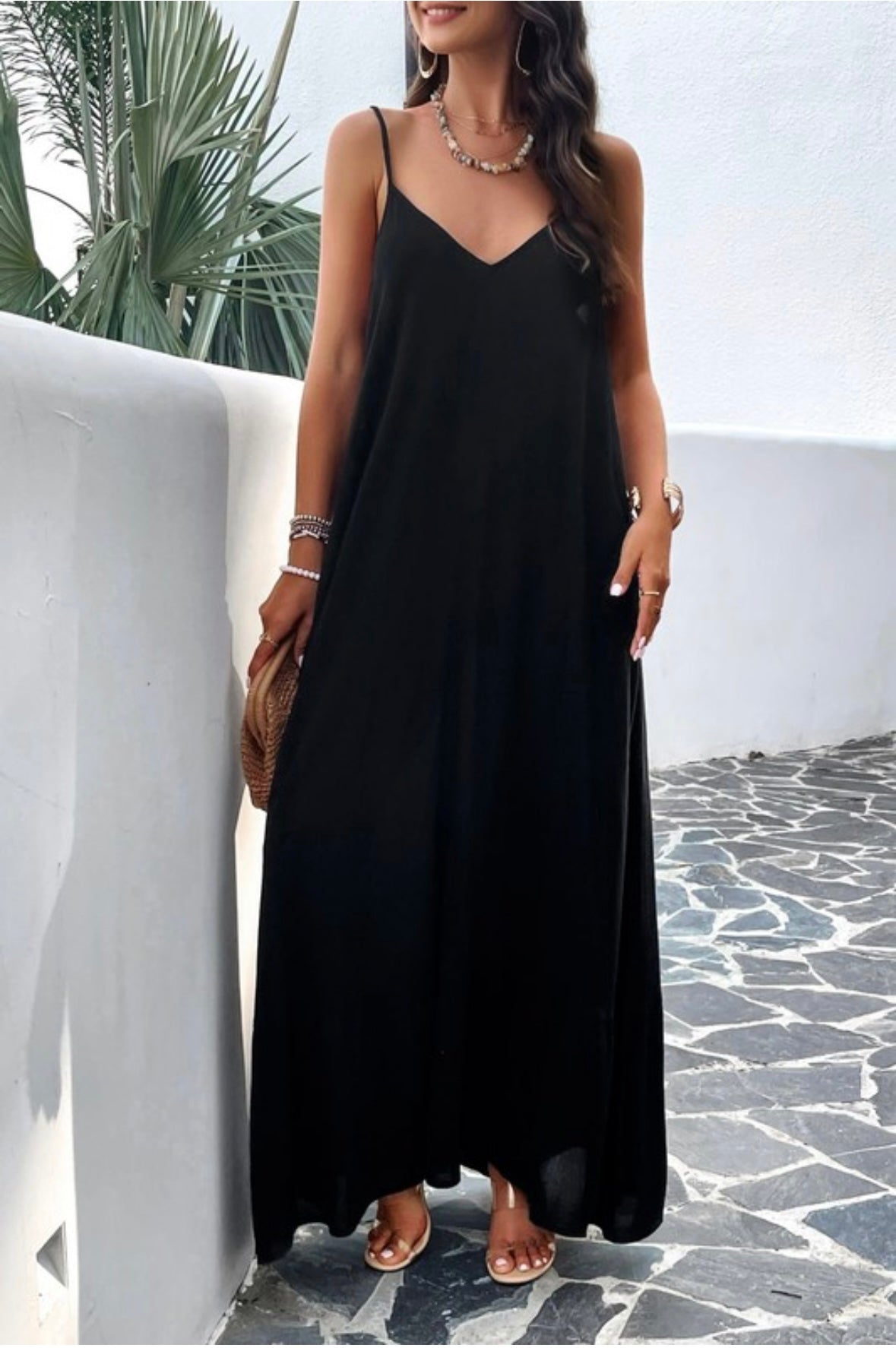 Black Cami Maxi Dress