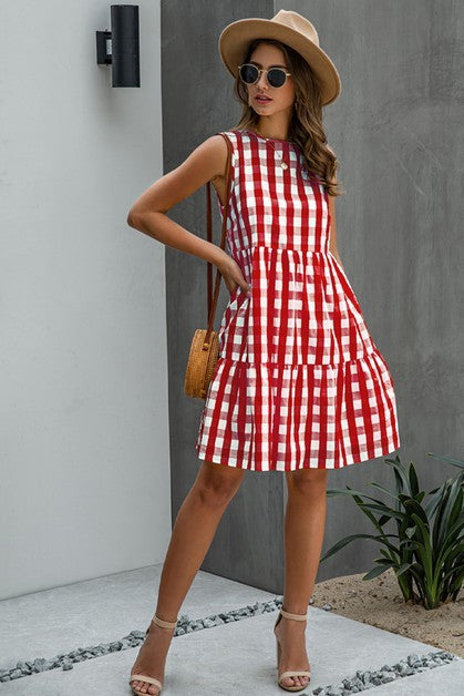 Red Gingham Dress