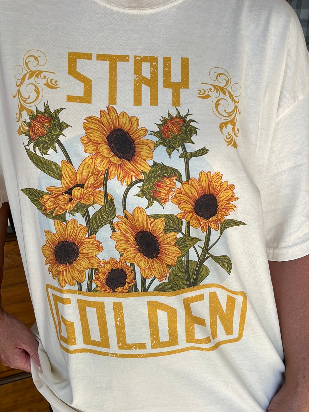 Stay Golden Sunflower Graphic Tee