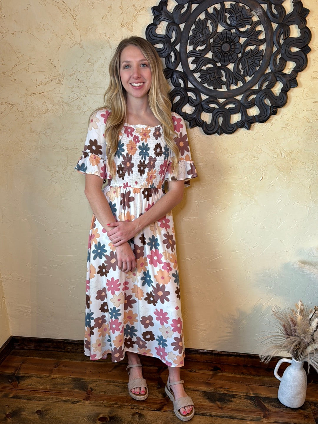 Retro Flower Dress