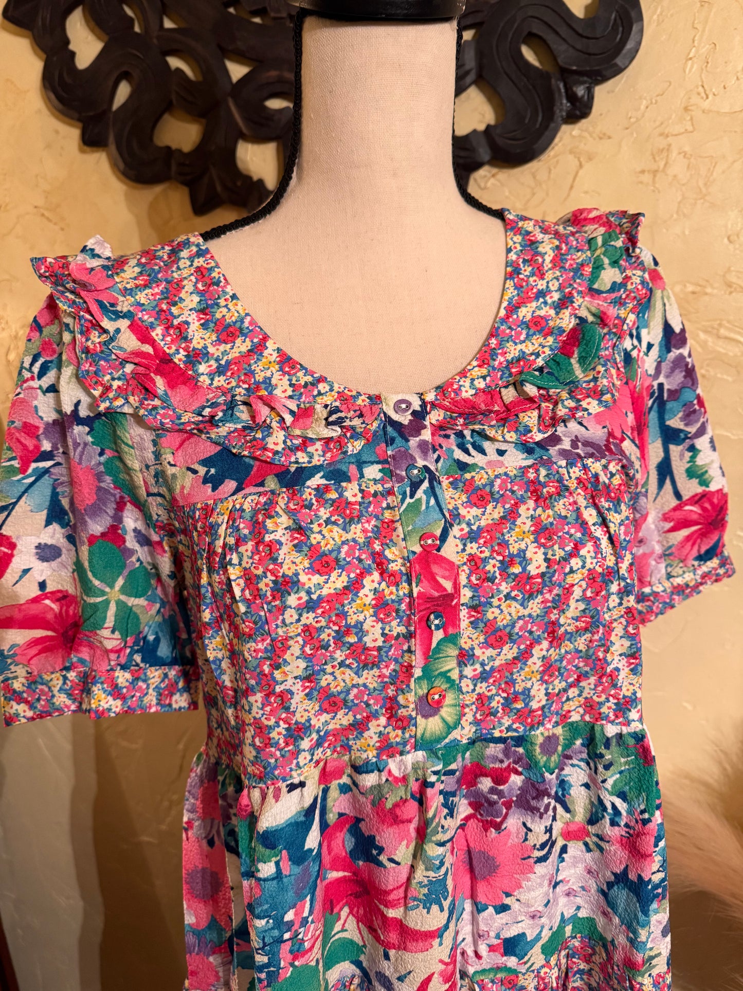 Fuchsia Floral Dress