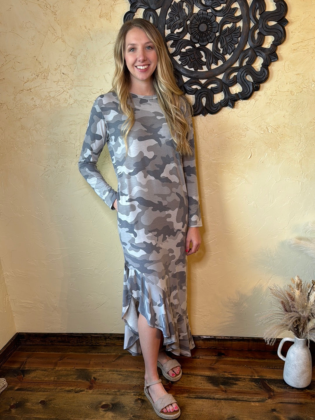 Grey Camo Dress