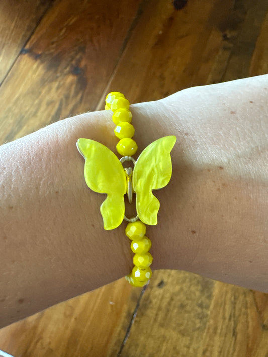 Butterfly Bead Bracelet