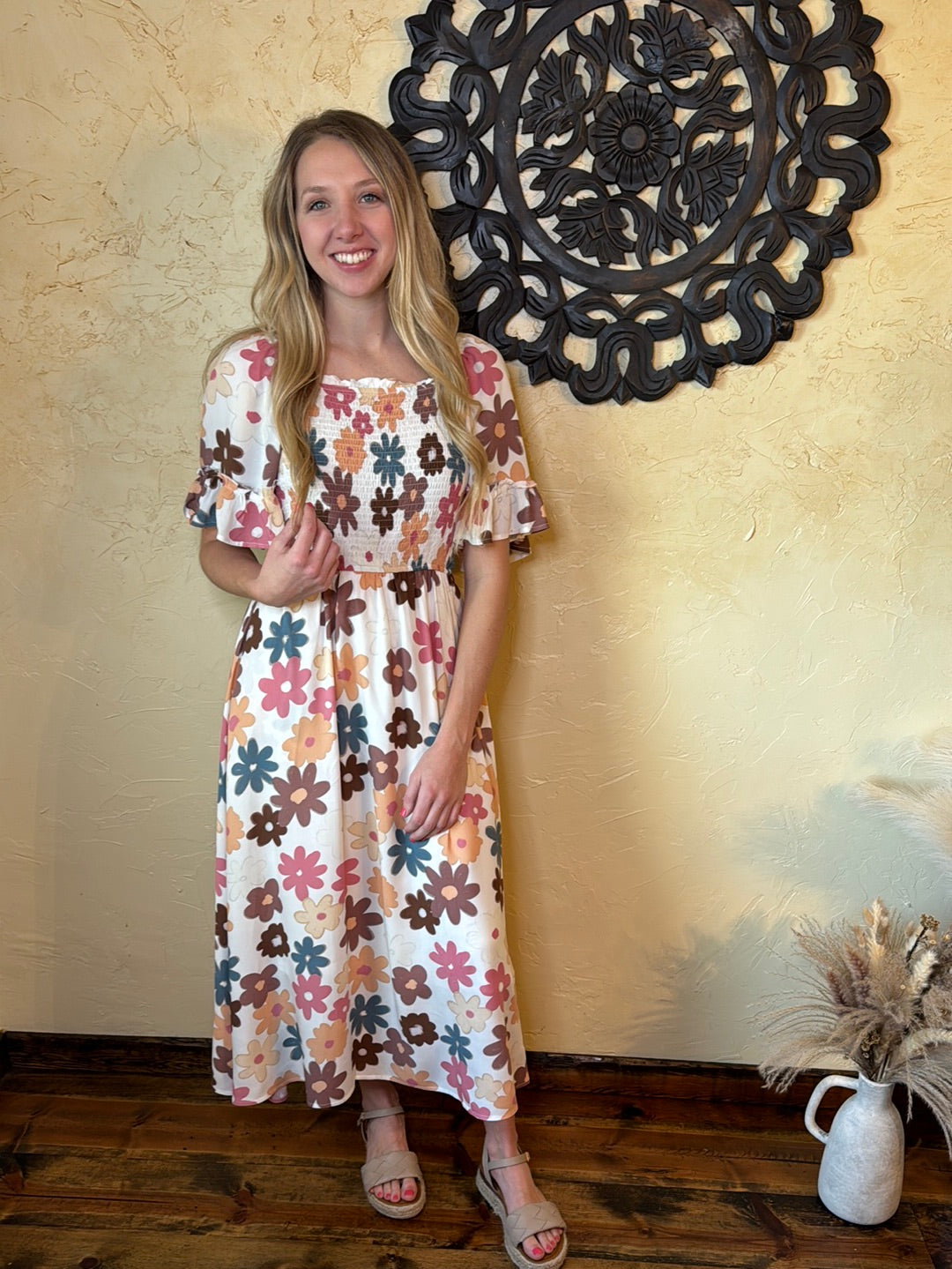 Retro Flower Dress