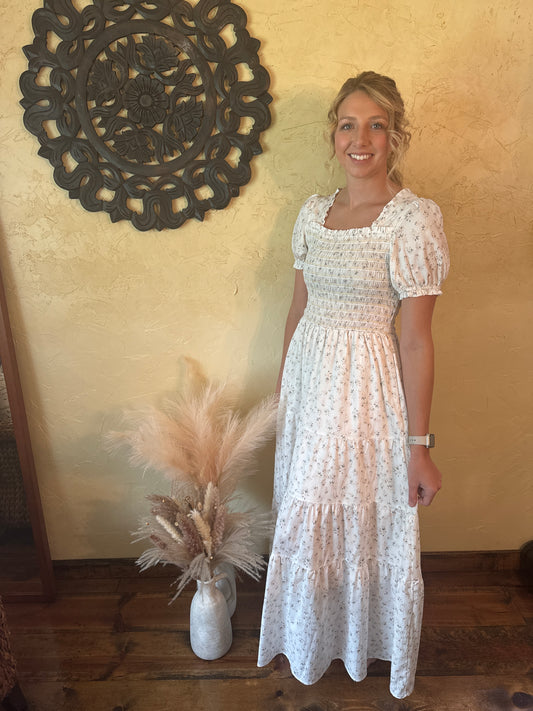 White Magnolia Maxi Dress