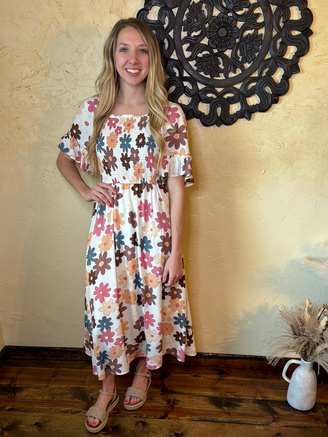 Retro Flower Dress