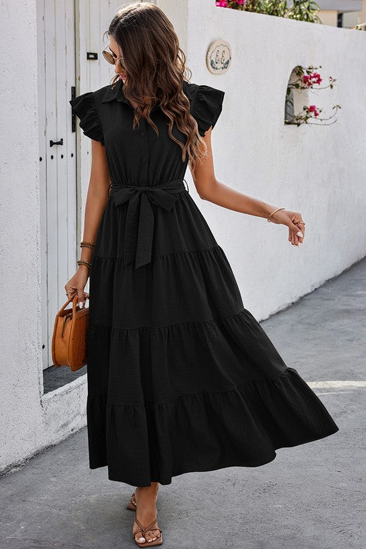 Ruffled Tiered Maxi Dress