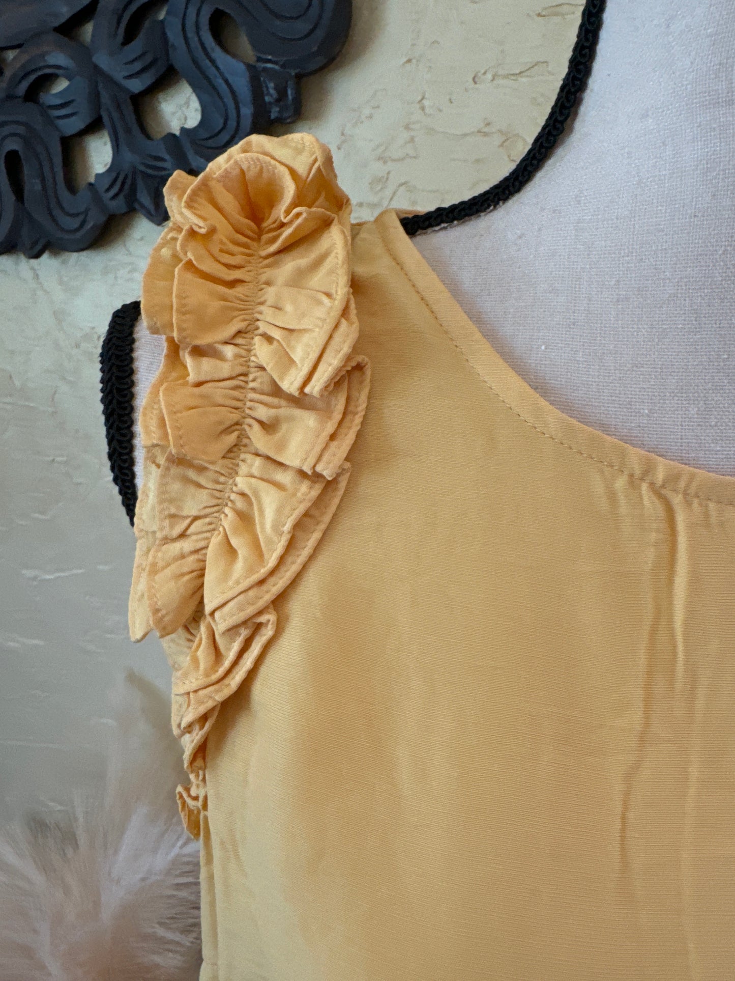 Mango Ruffle Tank