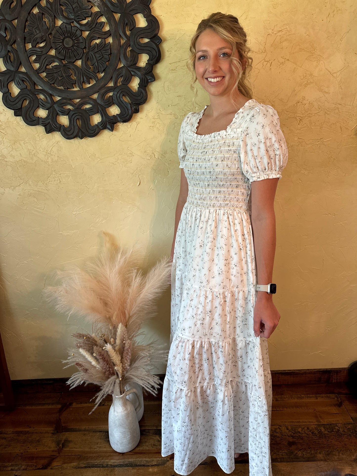 White Magnolia Maxi Dress