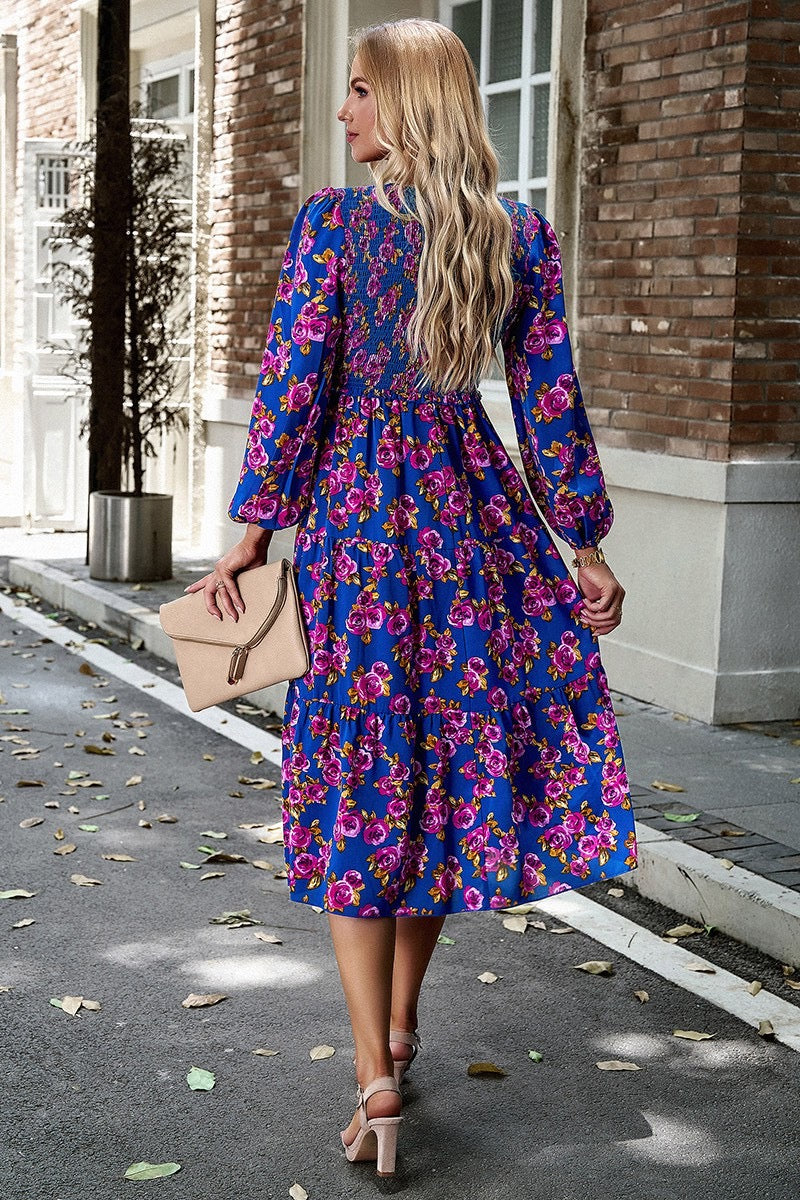 Floral Print Midi Dress