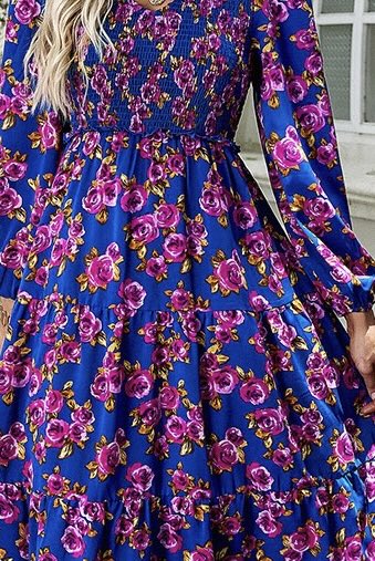 Floral Print Midi Dress