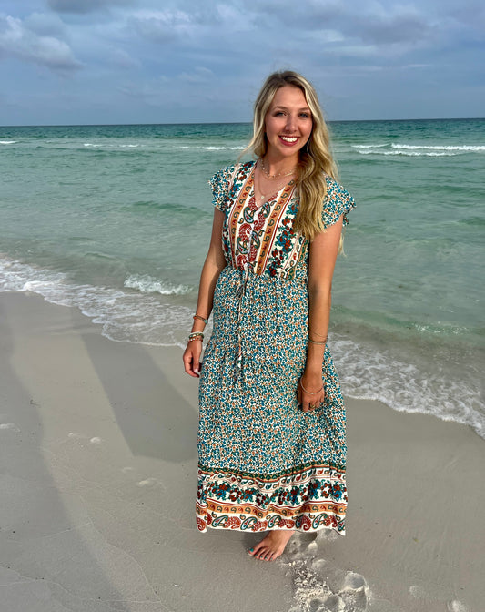 Floral Bohemian Maxi Dress