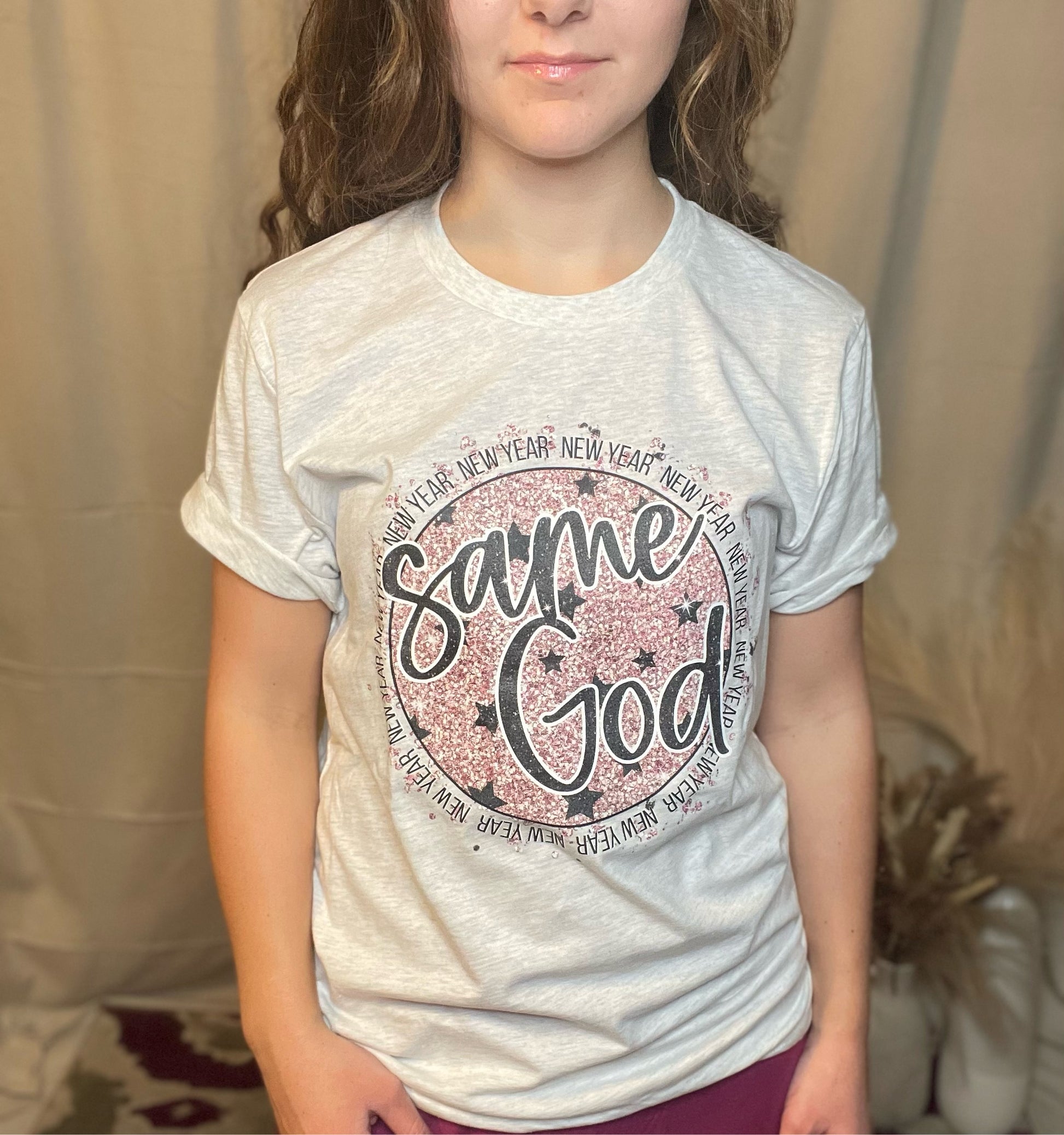 New Year Same God T-shirt - Remembering Ruth Company