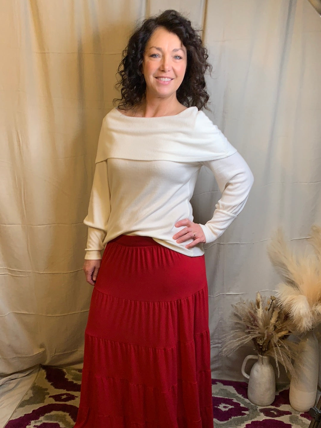 Tiered Maxi Skirt - Remembering Ruth Company