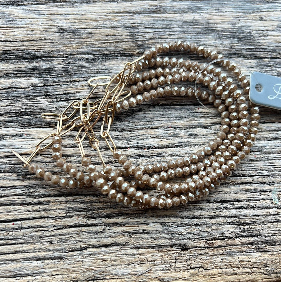 Glass Bead Chain Bracelet - Remembering Ruth Company