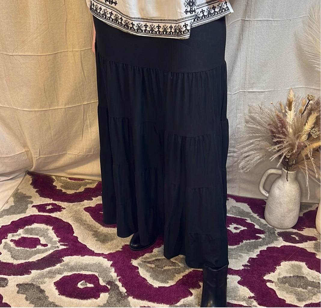 Tiered Maxi Skirt - Remembering Ruth Company