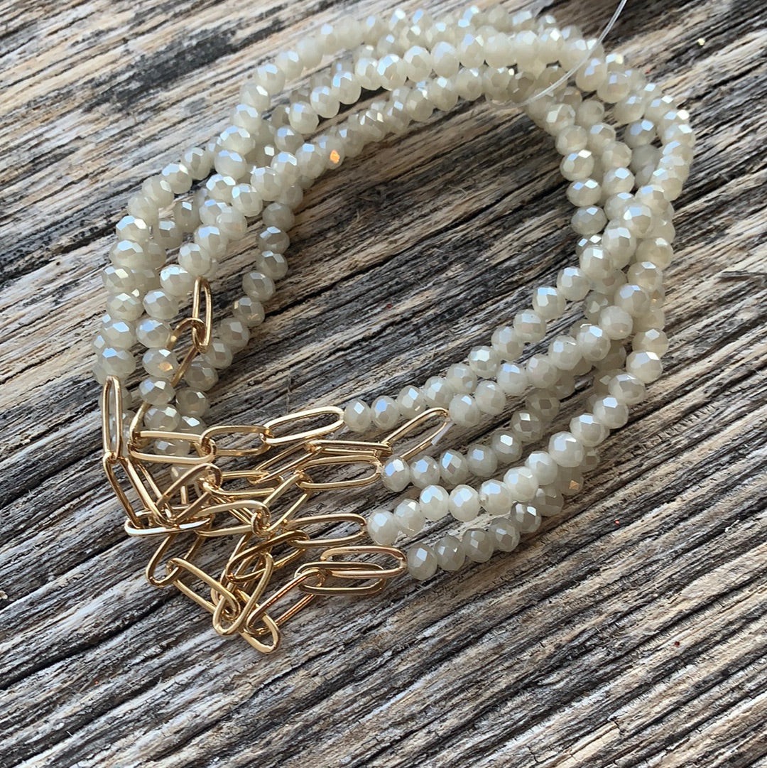 Glass Bead Chain Bracelet - Remembering Ruth Company