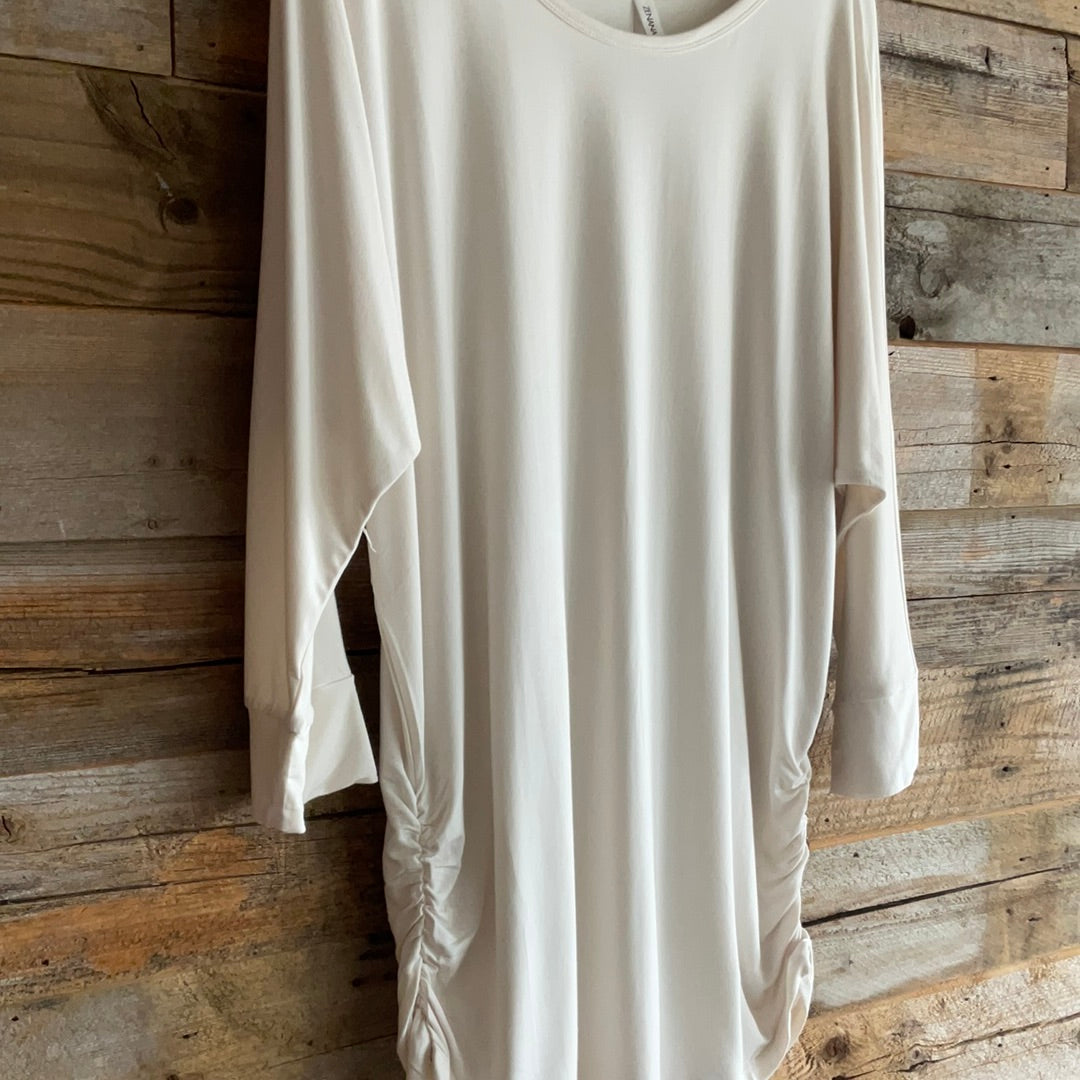 Ivory Ruched Top - Remembering Ruth Company