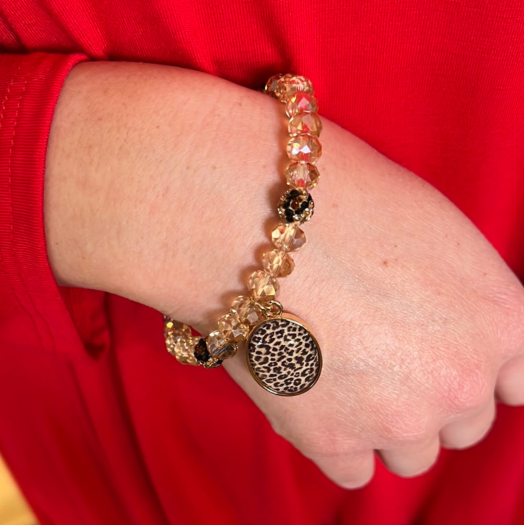 Leopard Bead Bracelet - Remembering Ruth Company