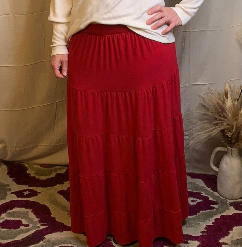 Tiered Maxi Skirt - Remembering Ruth Company