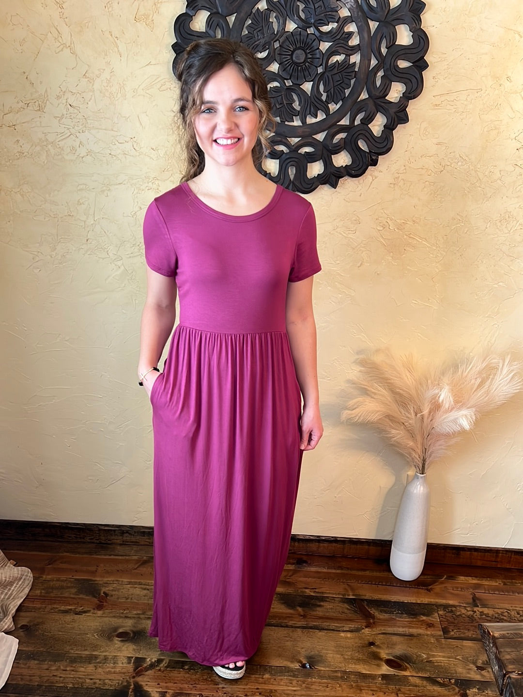 Short Sleeve Maxi Dress - Remembering Ruth Company